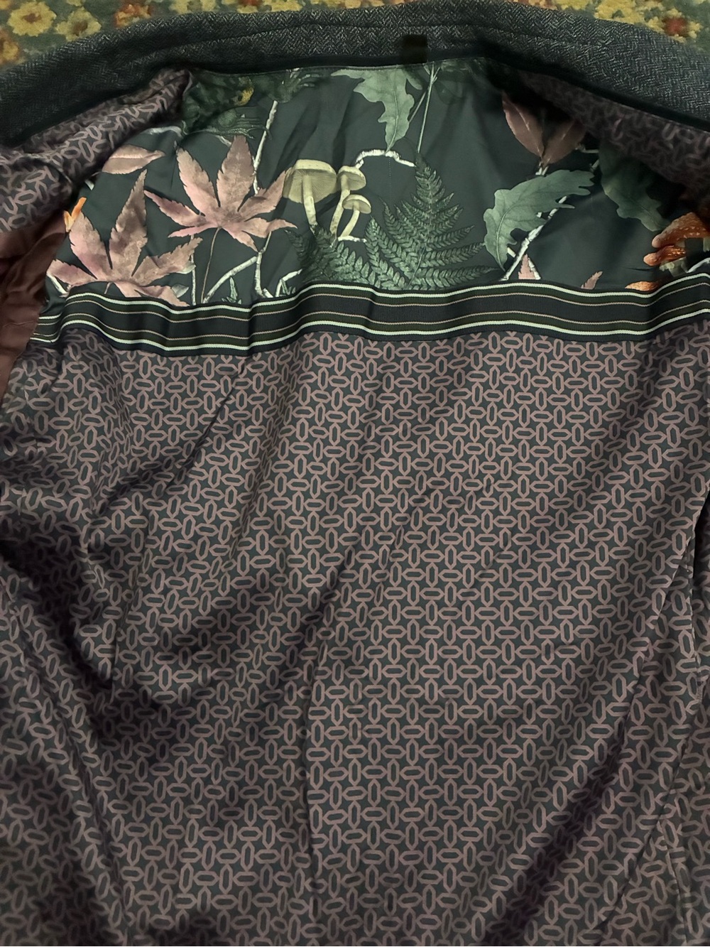 Ted Baker London Gray Herringbone Knit Blazer - Picture 3 of 5